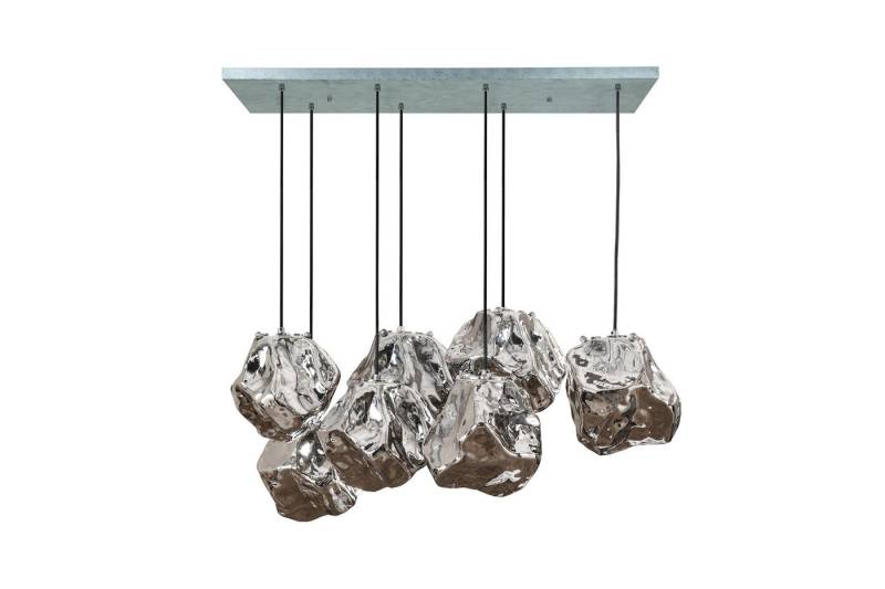 KAWOLA Hängeleuchte EDESSA, Hängelampe Glas silber von KAWOLA