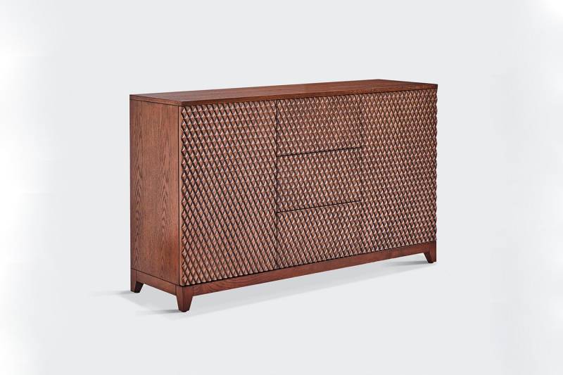 KAWOLA Kommode COPAS, 2 Türen 3 Schubladen Eiche braun 140/85/40 cm (B/H/T) von KAWOLA
