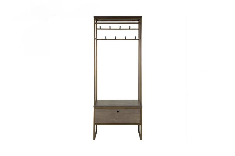KAWOLA Kommode RISCA, Garderobe Metall bronze 1 Schublade 70x181x35 cm von KAWOLA