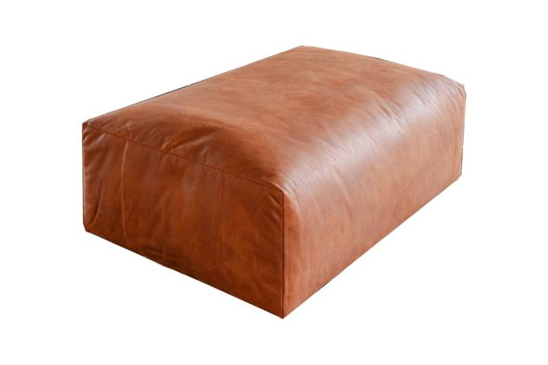 KAWOLA Polsterhocker MIA Sitzelement Lederfaserstoff – Modul für Sofa – modern, Edle Lederoptik, pflegeleicht & kombinierbar mit weiteren MIA Modulen von KAWOLA