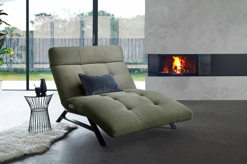KAWOLA Relaxliege AMERIVA, motorisch Feincord verschiedene Farben 120x158 cm von KAWOLA