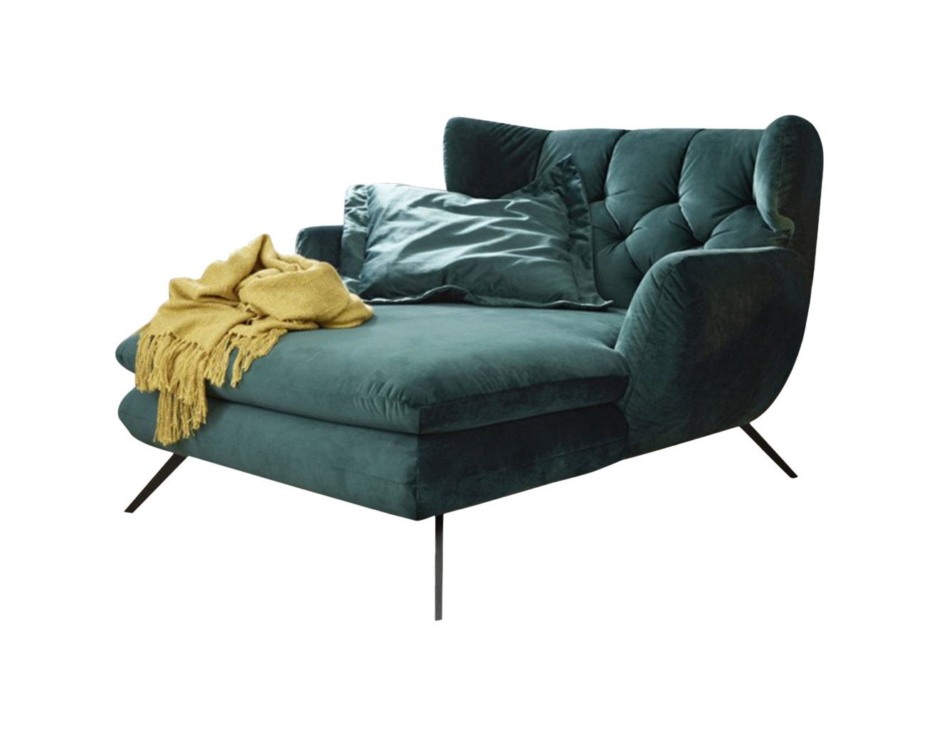 KAWOLA Relaxsessel CHARME, Longseat Sessel Megasessel Velvet versch. Farben von KAWOLA