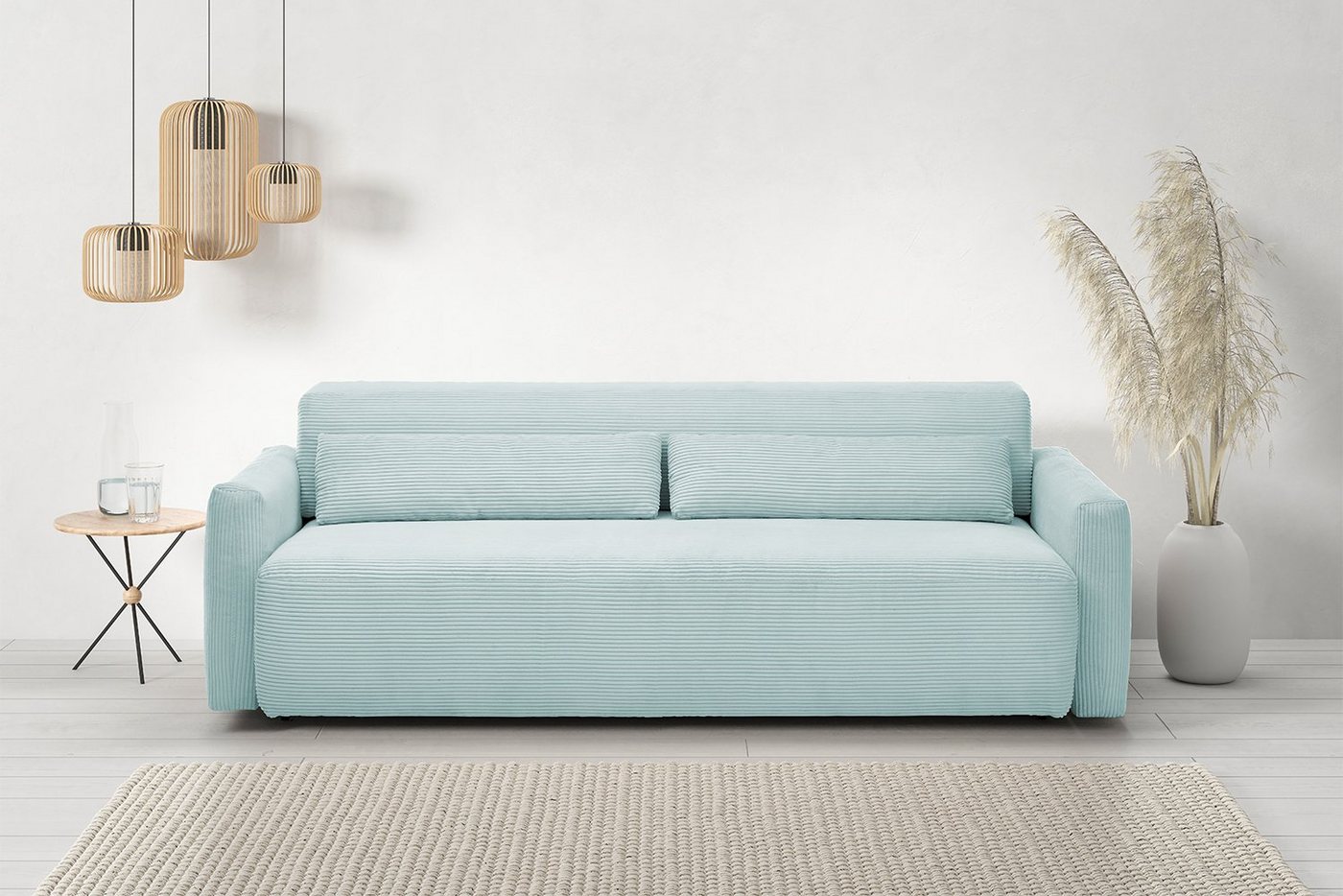 KAWOLA Schlafsofa NEO, Bettsofa Cord verschiedene Farben von KAWOLA