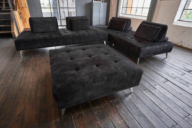 KAWOLA Schlafsofa WIOLO, Couch Velvet, mit oder ohne Hocker, verschiedene Farben von KAWOLA