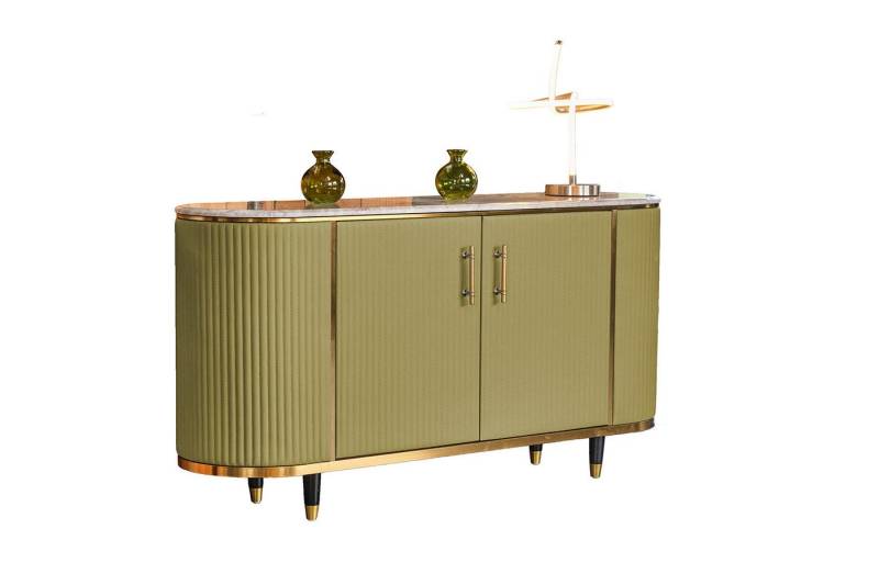 KAWOLA Sideboard MARIA, Marmorplatte Kunstleder verschiedene Farben von KAWOLA