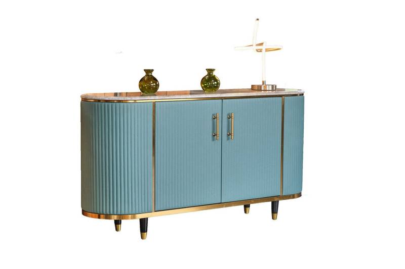KAWOLA Sideboard MARIA, Marmorplatte Kunstleder verschiedene Farben von KAWOLA