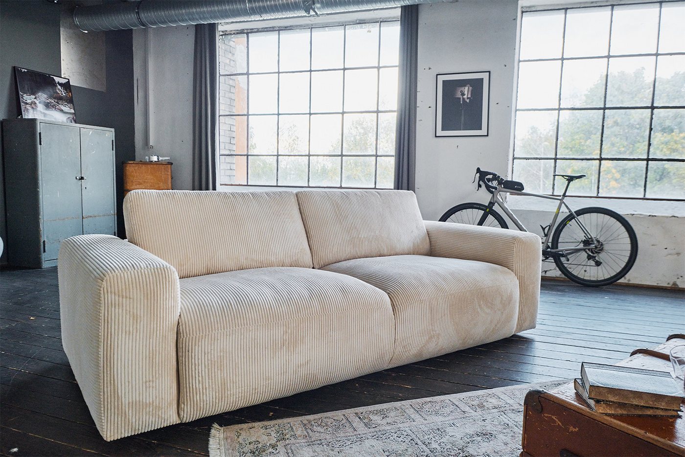 KAWOLA Sofa BODHI Cord Couch - Gemütlichkeit - Wohnzimmer Sofa - 3 Sitzer, Modernes Sofa für Drei, hochwertiger Bezug, toller Sitzkomfort KAWOLA Sofa BODHI Cord Couch - Gemütlichkeit - Wohnzimmer Sofa - 3 Sitzer, Modernes Sofa für Drei, hochwertiger Bezug, toller Sitzkomfort von KAWOLA
