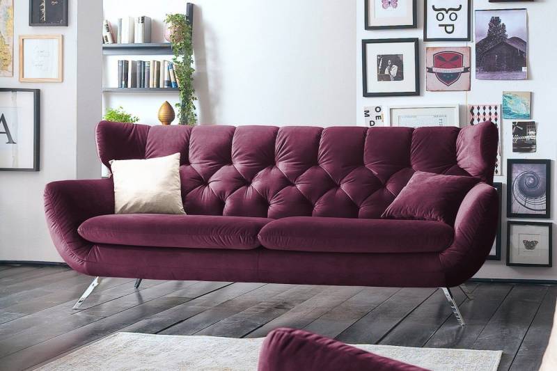 KAWOLA Sofa CHARME, 2-Sitzer od. 2,5-Sitzer, Velvet od. Cord, versch. Farben von KAWOLA