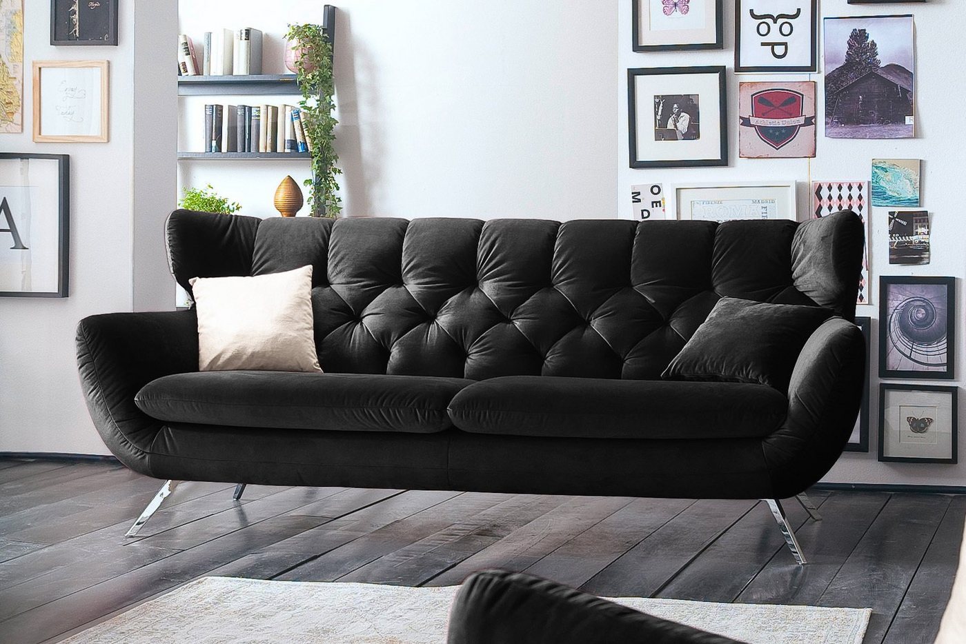 KAWOLA Sofa CHARME, 2-Sitzer od. 2,5-Sitzer, Velvet od. Cord, versch. Farben von KAWOLA