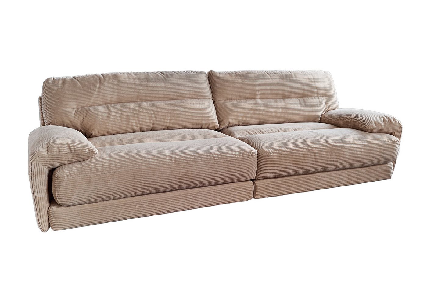 KAWOLA Sofa CINE, XXL-Sofa 4-Sitzer Cord verschiedene Farben von KAWOLA