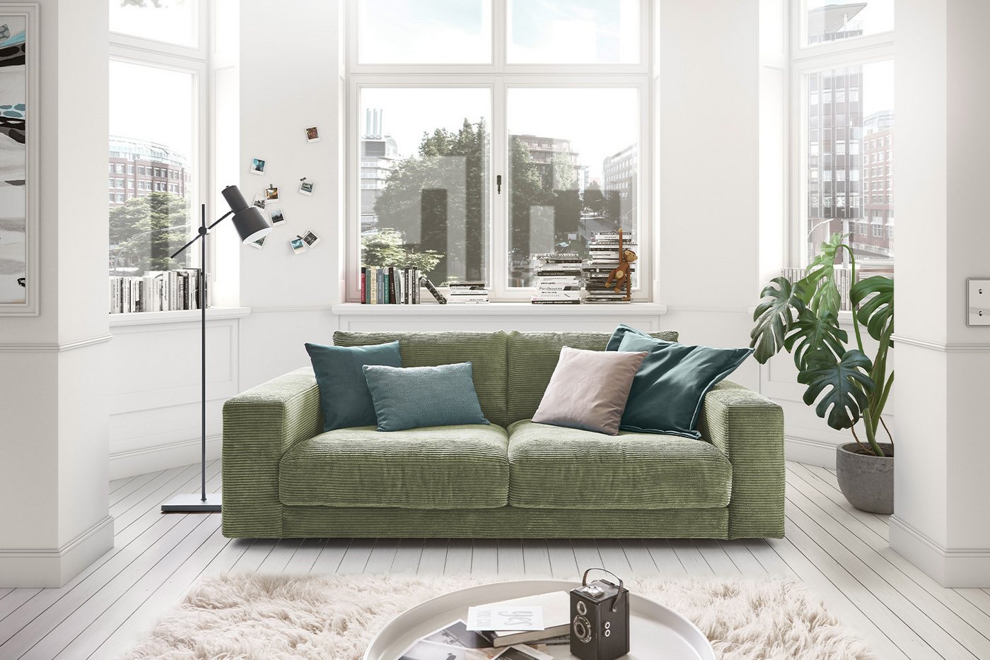 KAWOLA Sofa MADELINE, Cord 2-Sitzer od. 3-Sitzer versch. Farben von KAWOLA