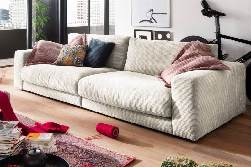 KAWOLA Sofa MADELINE, Couch 2-Sitzer oder 3-Sitzer Cord verschiedene Farben von KAWOLA