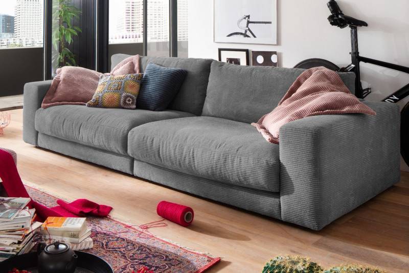 KAWOLA Sofa MADELINE, Couch 2-Sitzer oder 3-Sitzer Cord verschiedene Farben von KAWOLA