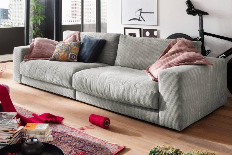 KAWOLA Sofa MADELINE, Couch 2-Sitzer oder 3-Sitzer Cord verschiedene Farben von KAWOLA