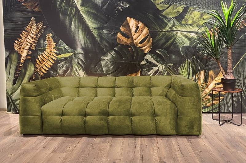 KAWOLA Sofa ROSARIO, Couch Velvet verschiedene Größen und verschiedene Farben von KAWOLA