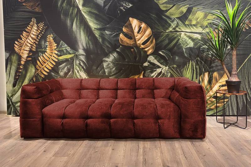KAWOLA Sofa ROSARIO, Couch Velvet verschiedene Größen und verschiedene Farben von KAWOLA