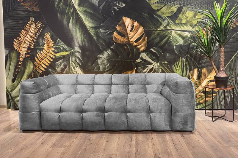 KAWOLA Sofa ROSARIO, Couch Velvet verschiedene Größen und verschiedene Farben von KAWOLA