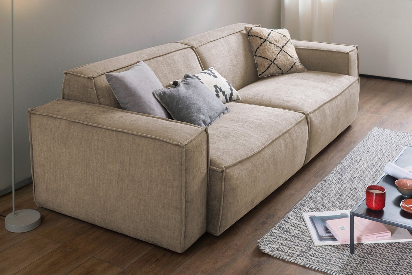 KAWOLA Sofa SAMU, Stoff 2-Sitzer od. 3-Sitzer versch. Farben von KAWOLA