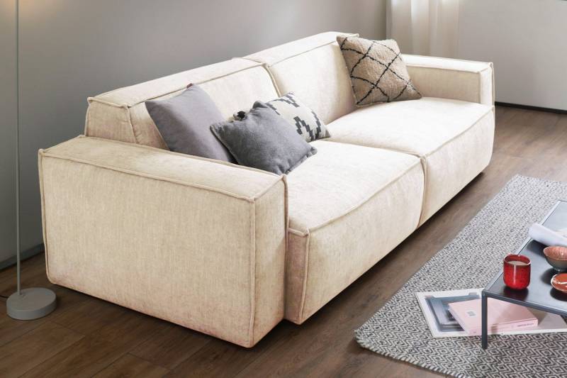 KAWOLA Sofa SAMU, Couch Stoff 2-Sitzer oder 3-Sitzer verschiedene Farben von KAWOLA