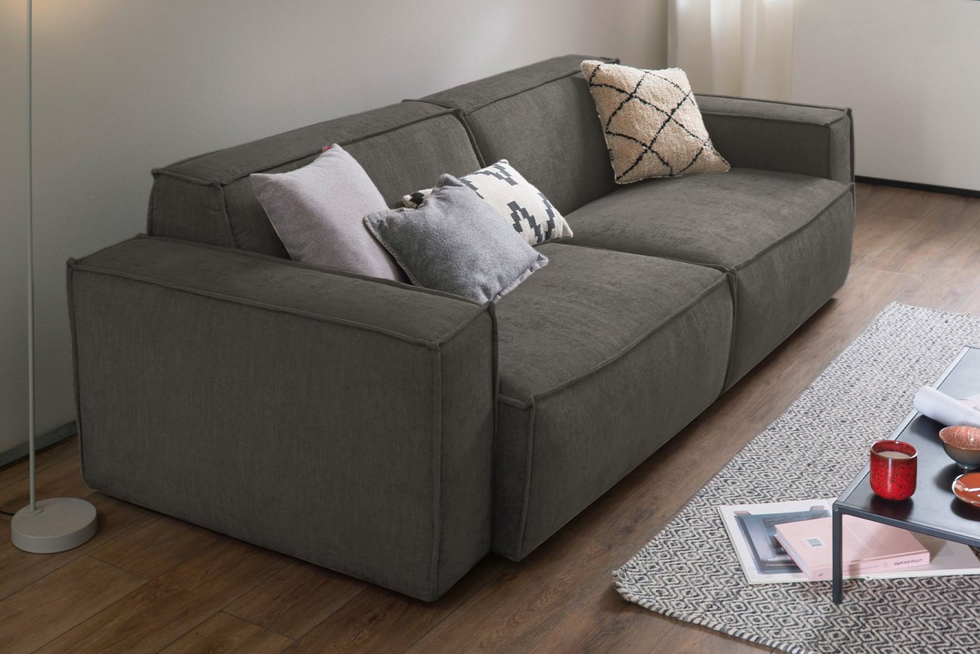 KAWOLA Sofa SAMU, Stoff 2-Sitzer od. 3-Sitzer versch. Farben von KAWOLA