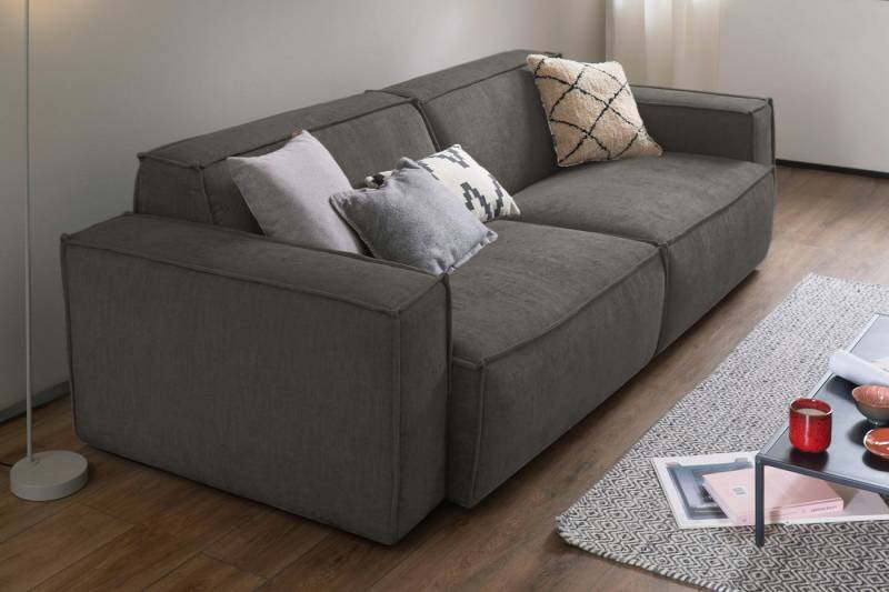 KAWOLA Sofa SAMU, Couch Stoff 2-Sitzer oder 3-Sitzer verschiedene Farben von KAWOLA
