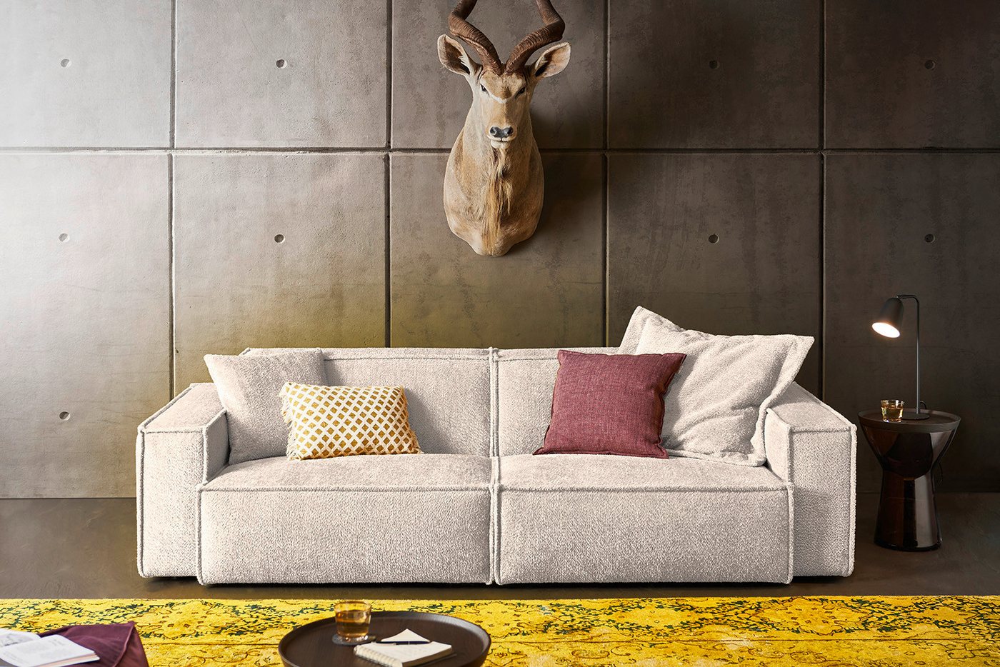 KAWOLA Sofa SAMU, Webstoff 2-Sitzer od. 3-Sitzer versch. Farben KAWOLA Sofa SAMU, Webstoff 2-Sitzer od. 3-Sitzer versch. Farben von KAWOLA