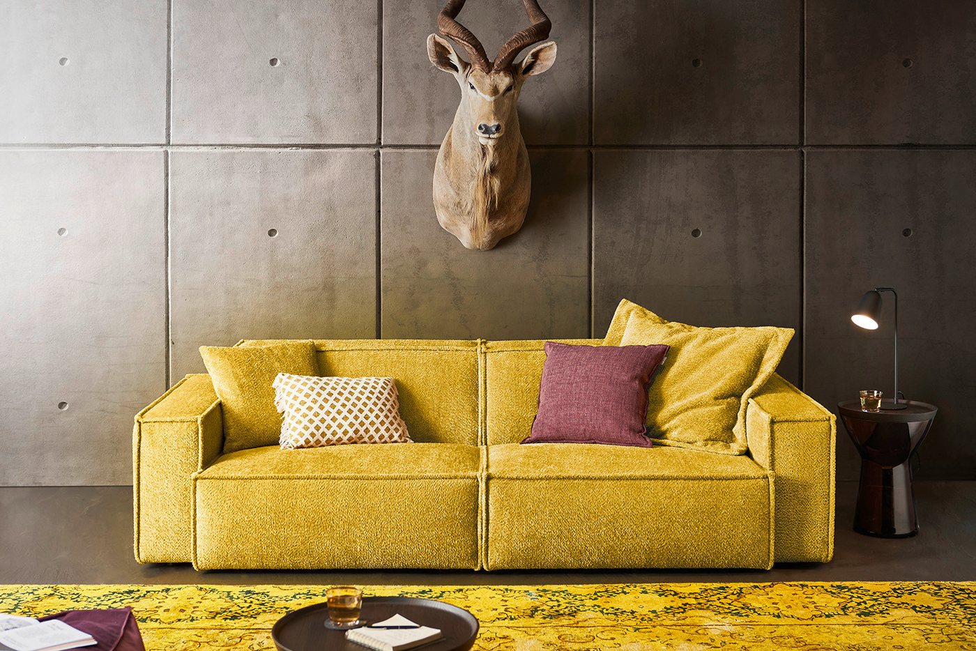 KAWOLA Sofa SAMU, Webstoff 2-Sitzer od. 3-Sitzer versch. Farben KAWOLA Sofa SAMU, Webstoff 2-Sitzer od. 3-Sitzer versch. Farben von KAWOLA