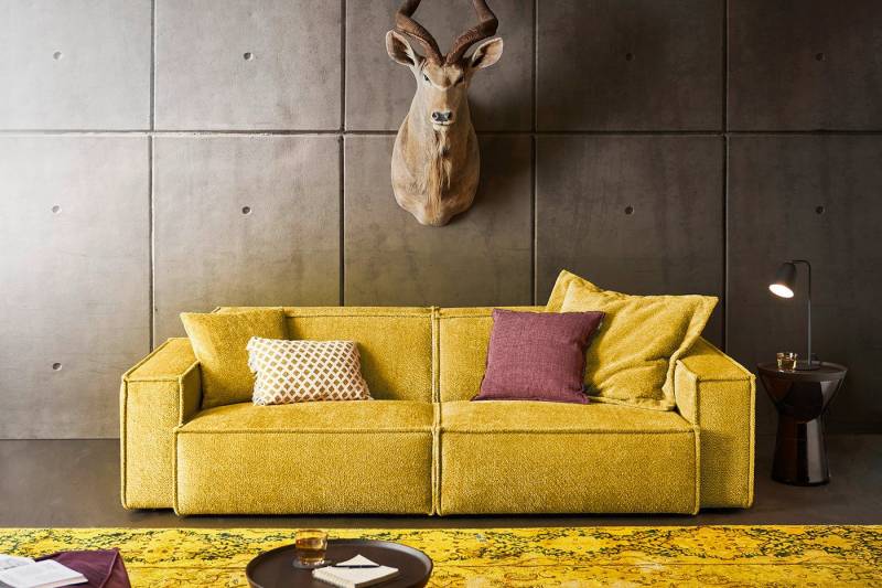 KAWOLA Sofa SAMU, Webstoff 2-Sitzer od. 3-Sitzer versch. Farben von KAWOLA