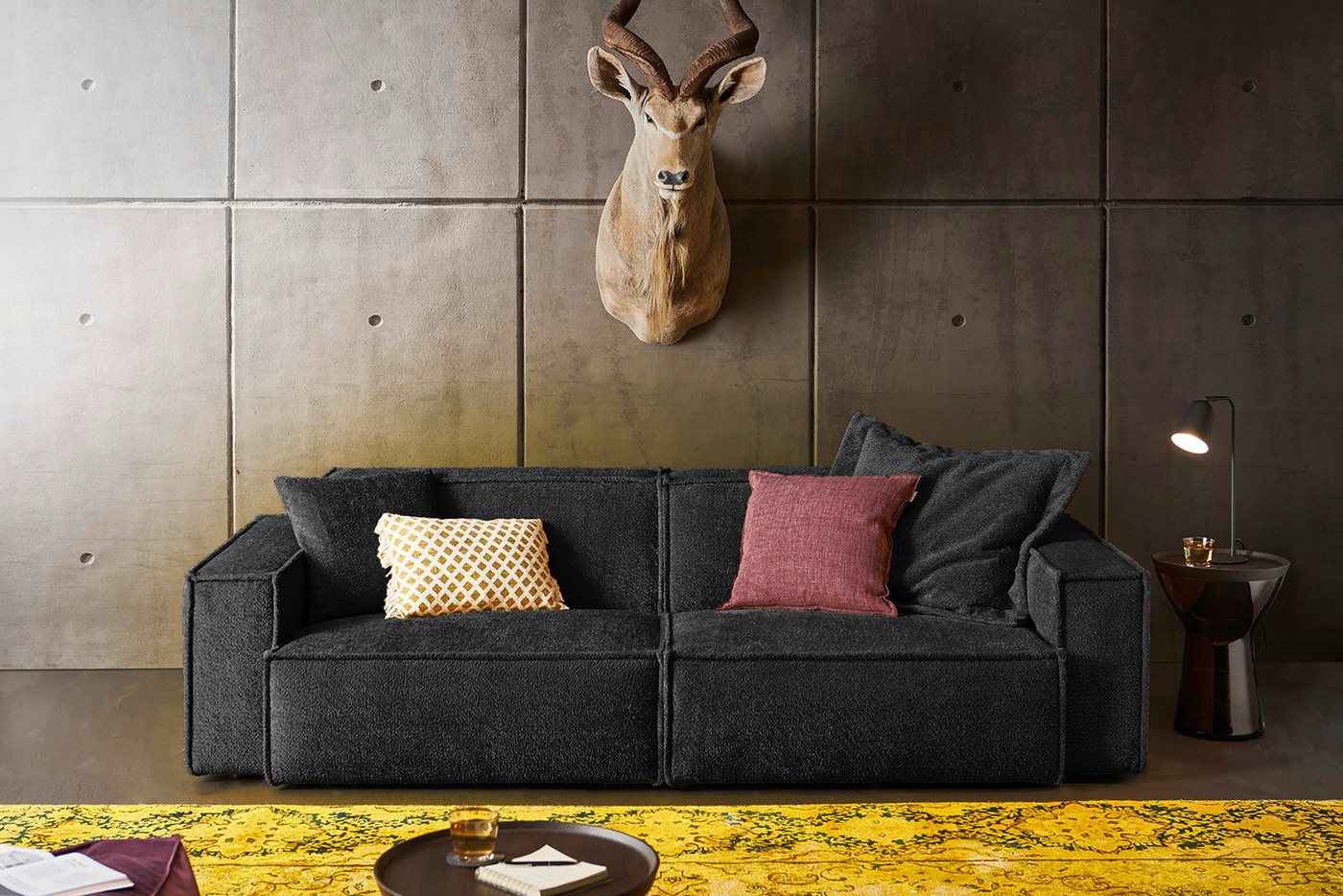 KAWOLA Sofa SAMU, Webstoff 2-Sitzer od. 3-Sitzer versch. Farben KAWOLA Sofa SAMU, Webstoff 2-Sitzer od. 3-Sitzer versch. Farben von KAWOLA