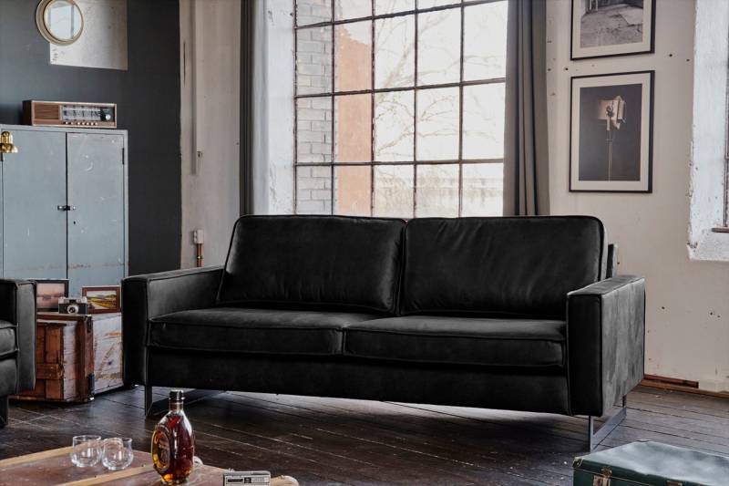 KAWOLA Sofa VILNIUS, Couch Lederfaserstoff, 2-Sitzer oder 3-Sitzer, verschiedene Farben von KAWOLA