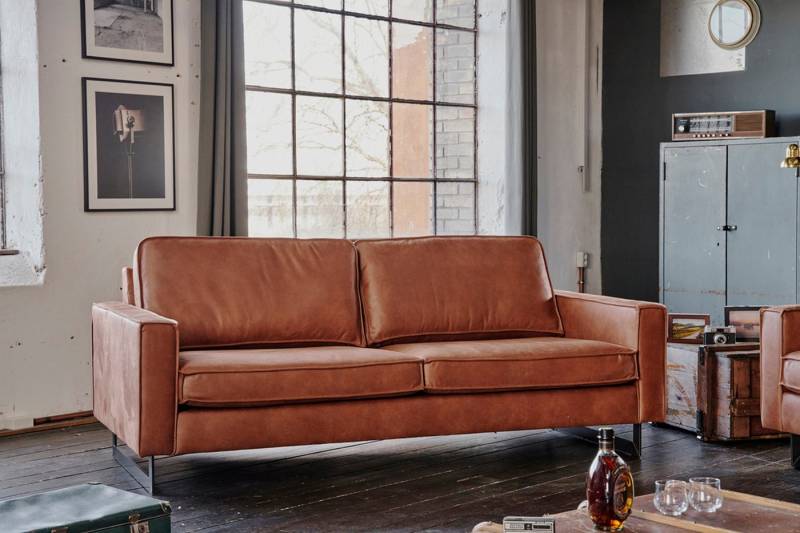 KAWOLA Sofa VILNIUS, Couch Kunstleder mit Lederanteil, 2-Sitzer oder 3-Sitzer von KAWOLA