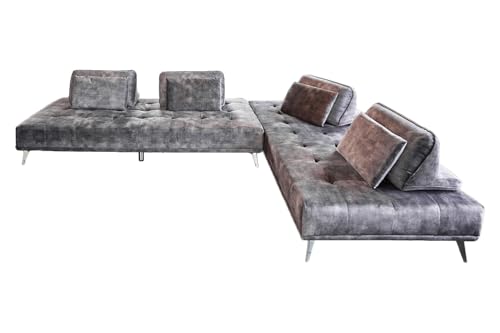 KAWOLA Sofa WIOLO Ecksofa Velvet anthrazit von KAWOLA