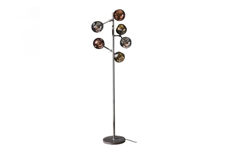KAWOLA Stehlampe PELOTA, Stehlampe 6-flammig Glas schwarz von KAWOLA