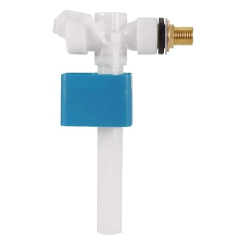 Stable and Quiet 4 Way Inlets Valves for Toilet Easy Installation G1/2 No Noise Side Entry Inlets Float Valves von KAWZLOSBK