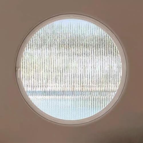 KAXLDHH 360° Drehbares Rundfenster, Schwingfenster Aus Gehärtetem Glas, Bullauge Mit Aluminiumrahmen, Drehflügelfenster, Lüftungsfenster Für Bad, Wohnzimmer, Küche(Printed White,60cm/23.6in) von KAXLDHH