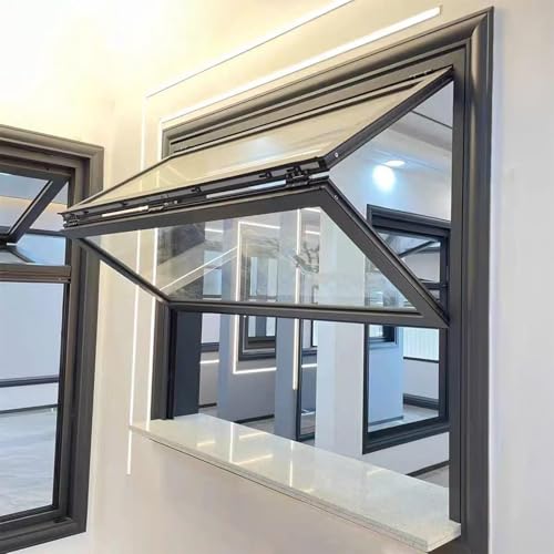 KAXLDHH Vertikales Schiebefenster Mit Feststellgriff, Verstärkte Faltschiebefenster Mit Feststellgriff, Verstärkte Faltschiebefenster Mit Feststellgriff Für Foodtrucks(38x40in/97x102cm) von KAXLDHH