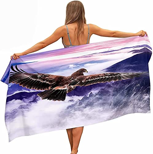 Mikrofaser Handtuch Adler Groß 200x200 cm, 3D Strandtuch Adler Badetuch Schnelltrocknend Handtücher Strandhandtuch für Kinder und Herren und Damen Mikrofaser Handtuch Adler Groß 200x200 cm, 3D Strandtuch Adler Badetuch Schnelltrocknend Handtücher Strandhandtuch für Kinder und Herren und Damen von KAYAMU