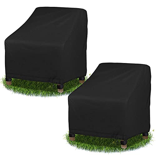 KAYBTNT 2er Set Gartenstuhl Abdeckung, Schutzhülle für Gartenstühle, aus 420D Oxford Gewebe, Winterfest Wasserdicht UV-Beständig Gartensessel Abdeckung, Stuhlabdeckungen Outdoor,102 x 79 x 70cm von KAYBTNT