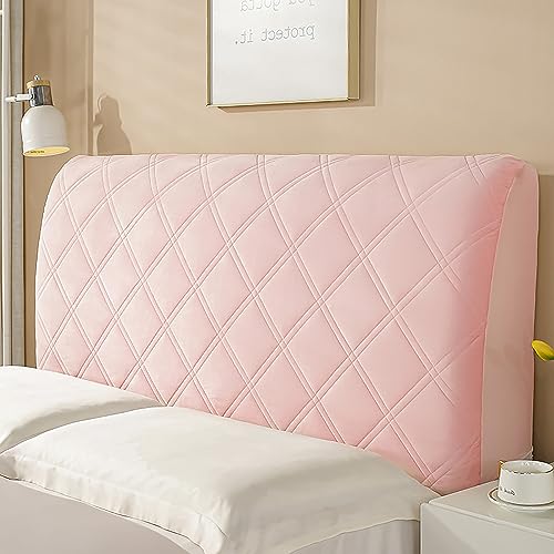 KAYBTNT Bett Kopfteil Bezug, Weicher Stretch Bed Headboard Cover, Staubdicht Waschbar Bettkopfteil Husse, Universell Verdicken Kopfteilbezug überzug für Full Twin Queen King,Rosa,150cm von KAYBTNT