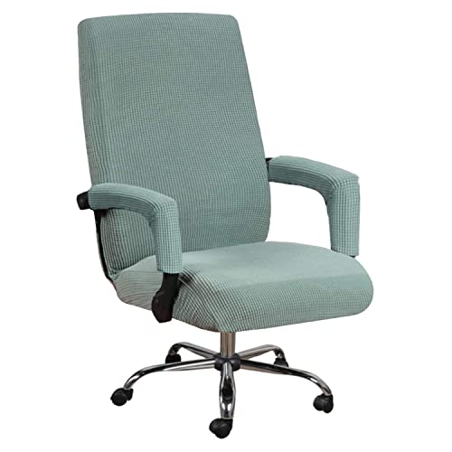 KAYBTNT Hohe Lehne Bürostuhl Bezug, Waschbarer Stretch Spandex Bürostuhl Sitzbezug, Weich Husse Schonbezug für Bürostuhl, Drehstuhl Stuhlhussen, Universal Computer Stuhl überzug,Grün,Large KAYBTNT Hohe Lehne Bürostuhl Bezug, Waschbarer Stretch Spandex Bürostuhl Sitzbezug, Weich Husse Schonbezug für Bürostuhl, Drehstuhl Stuhlhussen, Universal Computer Stuhl überzug,Grün,Large von KAYBTNT