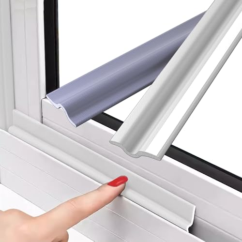 Weiß 8m Dichtungsband für Fenster Türdichtung selbstklebend Zugluftstopper,Schaumstoff Fensterdichtung Türabdichtung Tür Dichtung unten,Dichtband fenster Innen kann auch für Garderobe,Schiebetüren von KAYLEINSTER