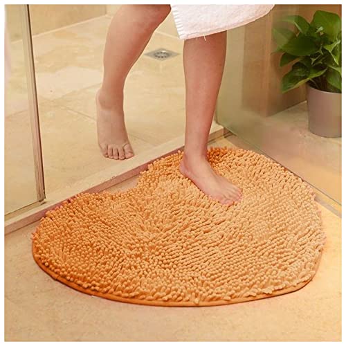 Badematte Rutschfest 1 stücke Hauptdekor Flauschig 48 * 58 cm Liebe Herz Form Rutschfeste Badematten Badezimmer Teppich Set 7 Farben Dusche Matte WC Badezimmer Teppiche Rutschfeste Matte ( Color : Cha von KAYLRE