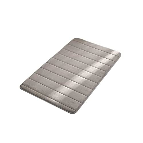 Badematte Rutschfest Cobblestone Geprägte Badezimmer Badewanne Matte Rutschfeste Teppiche im Waschbecken Badewanne Side Floor Rug Shower Room Powerat Memory Foam Pad Rutschfeste Matte ( Color : B-Grey von KAYLRE
