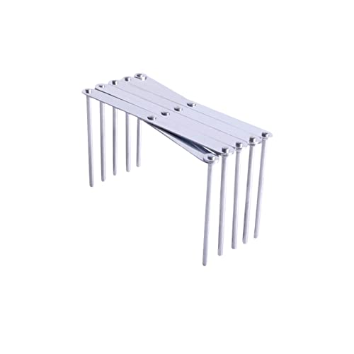 KAYLRE Rippchenhalter Deckelhalter Spareribs Halter aus Edelstahl Verstellbarer Spareribs-Halter Multifunktionales Teleskoplagerregal Zubehör für Küchen und Grill,Holzkohlegrill Gasgrill von KAYLRE