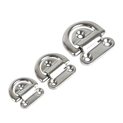1 Stücke 316 Edelstahl 6 8 10mm Klapppolieren Boot Deck Pad Augen Lasch D-Typ Ring Krawatte Anker Befestigung Klampe Platte(6 mm) von KAYPBWQMG