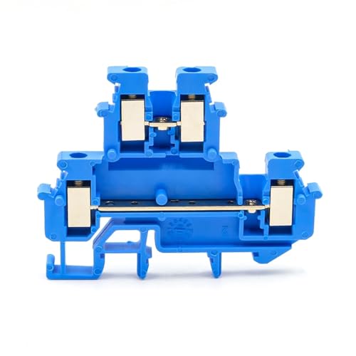 10 Stücke MBKKB-2.5 DIN Rail Terminal Block Dual Level Schraubanschluss Hohe Zuverlässigkeit Elektrischer Leiter(MBKKB-2.5-BLUE) von KAYPBWQMG