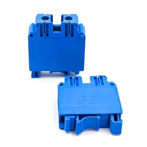 10 Stücke UK 35N Hohe Fuß Din-schiene Terminal Block 150A 1000V Schraube Verbindung Hohe Spannung Leiter(UK-35N10 PCS-BLUE) von KAYPBWQMG