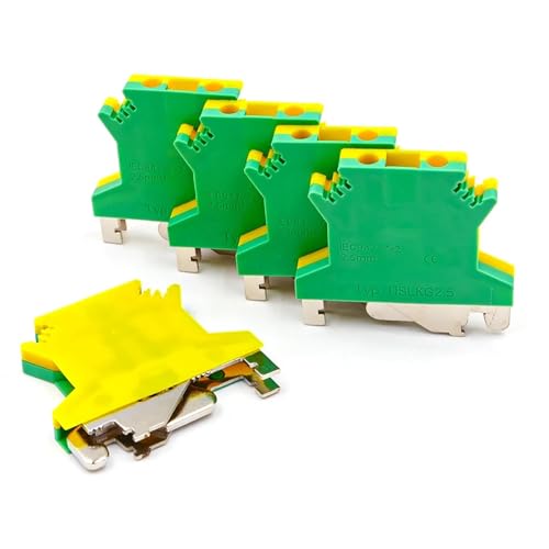 10 Stücke USLKG 2,5 Din-schienenanschlussblock Erdungsschraube Verbindung 500 V 24 A Elektrischer Leiter 10 Stücke USLKG 2,5 Din-schienenanschlussblock Erdungsschraube Verbindung 500 V 24 A Elektrischer Leiter von KAYPBWQMG