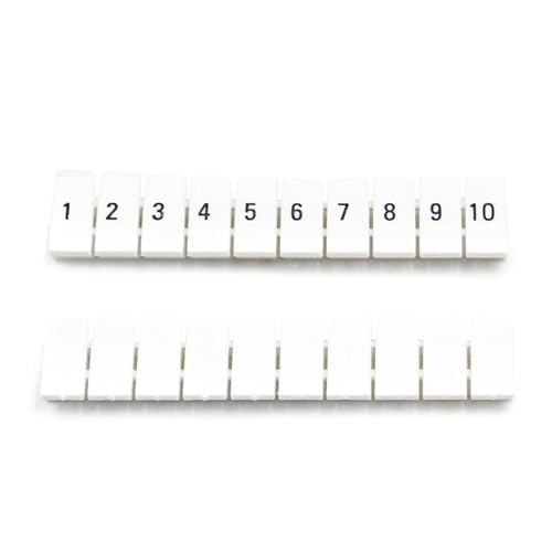 10 stück ZB5 DIN Rail Terminal Block Kennzeichnung Tag Mit 5 Positionen for Industrielle Circuit Breaker Identifikation(1-10) von KAYPBWQMG