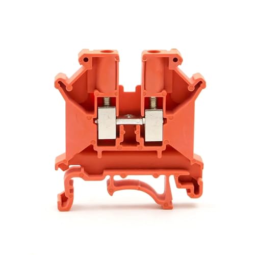 10Pcs UK5N DIN Rail Terminal Dual Splitter Kopf Messing Gehäuse Ein In Zwei Heraus Frühling Unterstützt Verdrahtung(UK-5N-ORANGE) von KAYPBWQMG